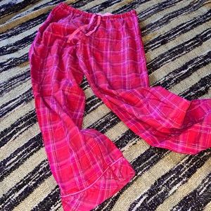 Victoria’s secret pink plaid pants